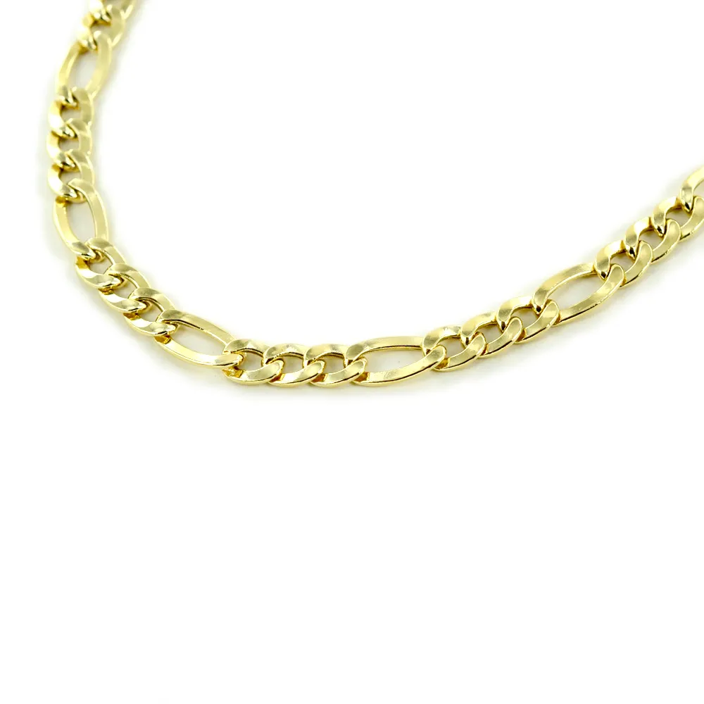 Catena girocollo da uomo in oro giallo groumette 50 cm