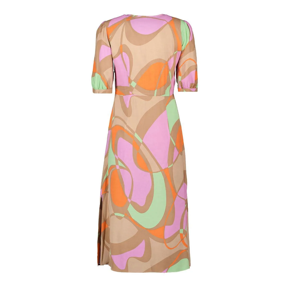      EMME MARELLA ABITO CON FIOCCO IN FANTASIA PAVONE DONNA  